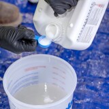 catalyzing PMMA resin