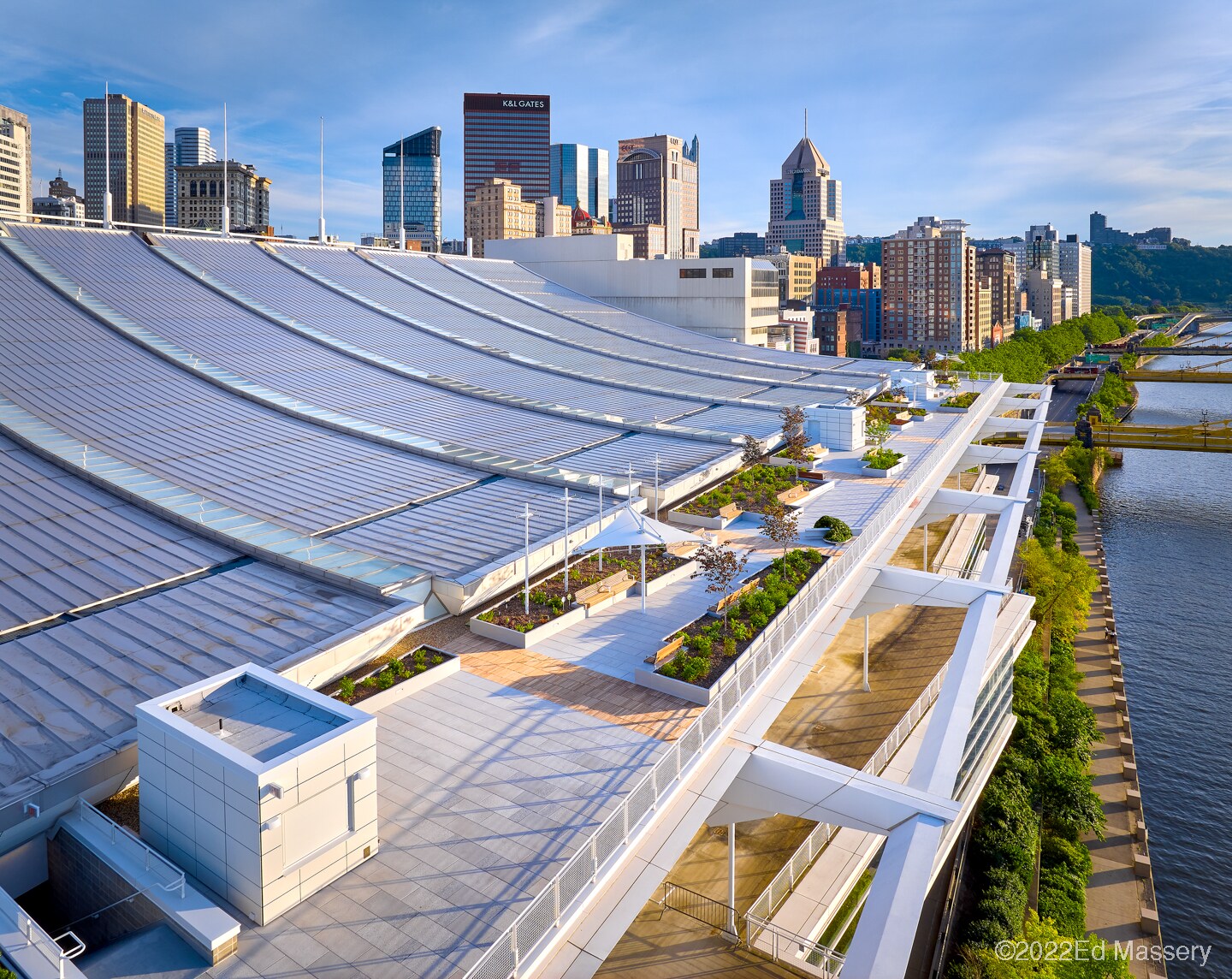 Plaza deck at DLCC in Pittsburgh. PA